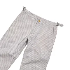 SHIPS シップス ストライプ ストレッチ パンツ サイズS /ホワイト×ネイビー系 メンズのサムネイル
