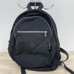 kipling/キプリング リュックサック/バックパック ブラック 黒 ナイロン調 フロントポケット ロゴプレート[ON01057]のサムネイル