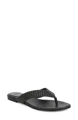 ヴィンス レディース シューズ サンダル Vince Lotus Flip Flop Black ブラックのサムネイル