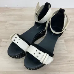 DIESEL/ディーゼル サンダル 35(22.5cm相当) レディース アンクルストラップ ウェッジソール ブラック/ホワイト[OX03354]のサムネイル