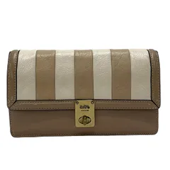 COACH(コーチ) クラッチバッグ ハットン クラッチ ウィズ カラーブロック キルティング 856 ベージュ×アイボリー レザーのサムネイル
