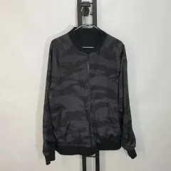 NEW ERA ニューエラ ウィンドブレーカー トラックジャージ リバーシブル ジャケット カモフラージュ ブラック Lのサムネイル