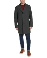 コールハーン メンズ アウター コート Cole Haan SingleBreasted Top Coat Charcoal チャコールのサムネイル