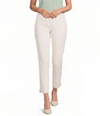 ヒューゴボス レディース ボトムス カジュアルパンツ スリムフィット BOSS by Hugo Boss Tapria Slim Fit Cropants Open White ホワイトのサムネイル