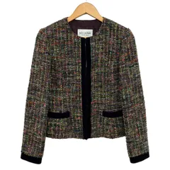 miss ashida(ミスアシダ) ジャケット サイズ11 M レディース美品  パープル×グリーン×マルチ 肩パッド/春・秋物のサムネイル