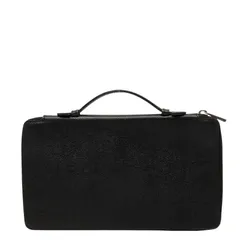 セリーヌ ラウンドファスナー 長財布 セカンドバッグ ブラック PVC レザー メンズ CELINE【1-0278910】のサムネイル