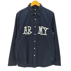 ステューシー Stussy ARMY ショーンフォント プリント L/S レギュラー シャツ メンズ import：L のサムネイル