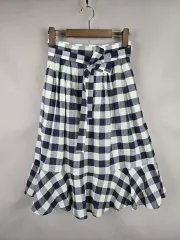 Club Monaco クラブモナコ 0 レディース ウエスト リボ CHECK フレア ミディ スカートのサムネイル