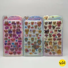 サンリオ うるちゅるポップシール レオパードモード ハローキティ/バカンス サンリオキャラクターズ/バカンス 新作 【3点 まとめ売り】
