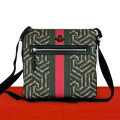 ほぼ未使用 希少品 GUCCI グッチ GG ロゴ 柄 レザー 本革 キャンバス