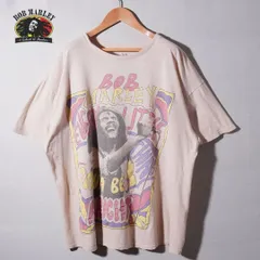 ボブマーリー Bob Marley  Tシャツ XL くすみピンク バンT ザイオン ルーツウェア ZION ROOTSWEAR Y2K ストリート レゲー ラスタカラー オーバーサイズ 古着 T007のサムネイル