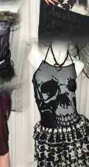 レーススカルモチーフキャミワンピース glavil by tutuha Y2K - メルカリ