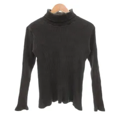 アニエスベーオム Agnes b. homme タートルネック ニット セーター 1 ダークブラウン リブ編み タートルネック 長袖 /TQのサムネイル