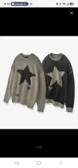 VISION STREET WEAR(ビジョンストリートウェア) ツートン スター ニット Lのサムネイル