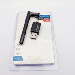 Bluetooth 5.1 USBアダプター ロングアンテナ付き 無線LAN Bluetoothレシーバー Bluetooth送信機 PC パソコン Windows対応 ドングル USB 接続 ワイヤレス 高速通信 安定接続 デスクトップ ノートPCのサムネイル
