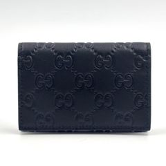 GUCCI グッチ シマ キーケース ネイビー - メルカリ