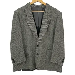 LANVIN(ランバン) ジャケット サイズST50-56 メンズ美品  - アイボリー×黒 長袖/ネーム刺繍/春/秋のサムネイル