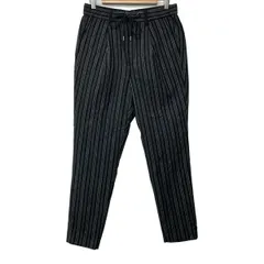 WJK(ダブルジェイケイ) パンツ サイズM メンズ美品  - 黒×ダークグレー×ライトグレー フルレングス/ストライプのサムネイル