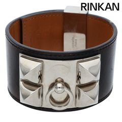 エルメス Collier de Chien/コリエドシアン X刻印 SV金具レザー