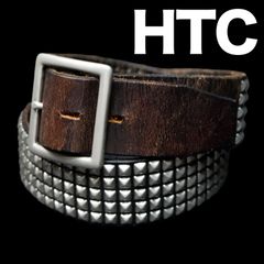 i*6様 希少HTC5連ピラミッドスタッズベルト34インチusa製茶芯 i*6様 希少HTC5連ピラミッドスタッズベルト34インチusa製茶芯 - メルカリ