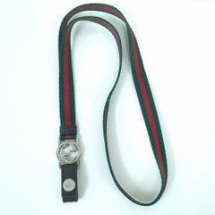 未使用】GUCCI ネックストラップ シェリーライン GGロゴ キーリング 箱