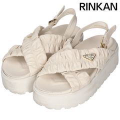 PRADAプラダ モノリス パデッドナッパレザー サンダル36 - メルカリ