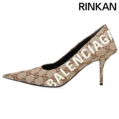 バレンシアガ ×グッチ GUCCI  676603 BB総柄ヒールパンプス レディース 36のサムネイル