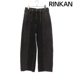 極美品】NIIER NOR ローズバルーン デニムパンツ - メルカリ