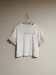 ジバンシィ キッズ GIVENCHY チュール スリーブ デザインテープ Tシャツ 10サイズ 正規品のサムネイル