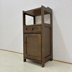 カリモク 木製 電話台 ファックス台 キャビネット コンセント付 - メルカリ