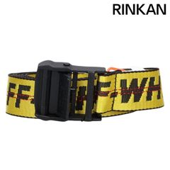OFF-WHITE インダストリアル シリコン クリアベルト PVCベルト 黒