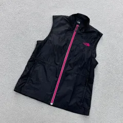 XL THE NORTH FACE ザノースフェイス レディース ジッパー ウィンドブレーカー ベスト BEST 0707E2のサムネイル