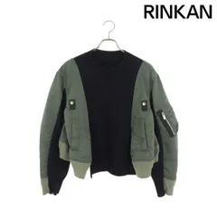 サカイ  Nylon Twill x Sponge Sweat Pullover 24-07452 ドッキングデザインクルーネックスウェット レディース 3のサムネイル