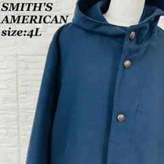 SMITH'S AMERICAN フードジャケット 4L ネイビー ビッグサイズ ウール調 コート メンズ  スミスアメリカン 【011598】のサムネイル