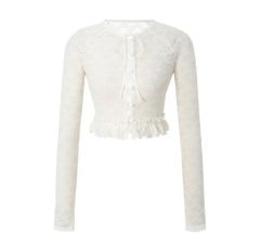 Notre émor blooming Frill Knit アイボリー 完売品 - メルカリ