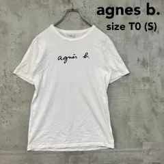 Agnes b. Homme アニエスベー オム Tシャツ 半袖 メンズ T0サイズ ホワイト ロゴプリント 綿100% トップス シンプル ベーシック カジュアル クルーネック カットソー コットン 白 インナー 春夏 普段着 アニエスb  ★ ■◆のサムネイル