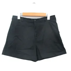 アニエスベー agnes b. ショートパンツ ロールアップ コットン シンプル 38 ブラック 黒 /KT20のサムネイル