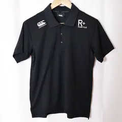 (^w^)b カンタベリー canterbury ラグビープラス RUGBY PLUS 半袖 ポロシャツ RP39023 Mサイズ ブラック 黒 3ボタン ロゴプリント スポーツ トレーニング ウェア 古着 メンズ レディース ユニセックス OM13439WTのサムネイル
