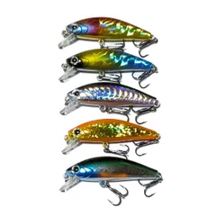 トラウトルアー 5.5cm 6.5g 5個セット 渓流ミノー トラウトミノー トラウト用ヘビーシンキングミノー ルアーまとめ売りのサムネイル