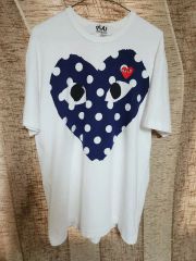 PLAY COMME des GARCONS 水玉柄 ハート Tシャツ - メルカリ