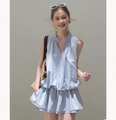 herlipto Bicolor-Trim Flared Romper - メルカリ