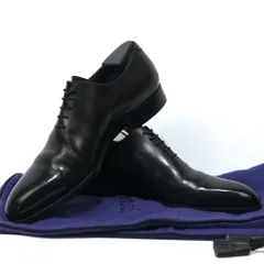 Berluti ベルルッティ パティーヌ加工 ホール カット デザイン アレッサンドロ レザー シューズ ガレ ブラック 6.5サイズ（約26cm） BRS4505のサムネイル
