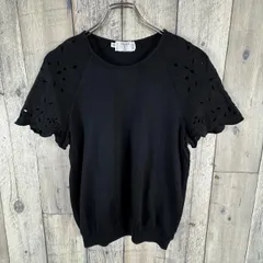 VALENTINO valentino ヴァレンティノ MADE IN ITALY イタリア イタリー製 ブラック コットン 半袖 Tシャツ TEE レディース 42 サイズのサムネイル