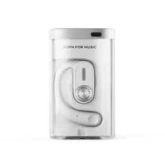 Jadeaudio JW1 ホワイト イヤホン オープンイヤー 完全ワイヤレスイヤホン TWS ながら聴き 開放型 bluetooth 5.3 ブルートゥース 耳を塞がない 耳掛け式 IPX5 防水 スポーツ ランニング ウォーキング 軽い FIIO (Whiのサムネイル