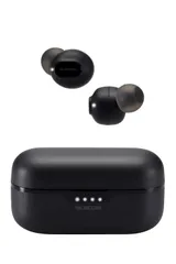 エレコム ワイヤレスイヤホン イヤホン bluetooth 5.3 タッチコントロール SBC/AAC対応 耳栓型 自動ペアリング Type-C充電 ブラック AMA92003のサムネイル