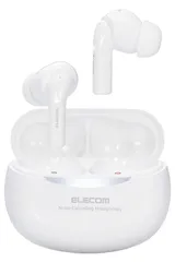 エレコム ワイヤレスイヤホン Bluetooth5.2 ノイズキャンセリング対応 AAC対応 軽量 完全ワイヤレス 耳せんモード 外音モード ホワイト LBT-TWS15WHのサムネイル