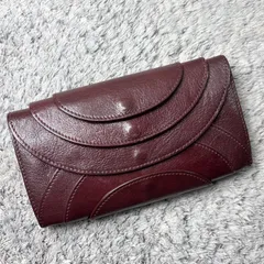 i ro se イロセ 長財布 フラップ パッチワーク レザー ボルドーのサムネイル