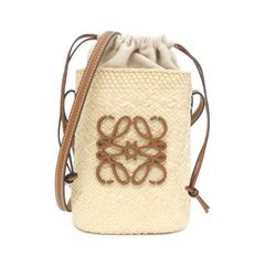 LOEWE スクエアポケット ラフィア ショルダーバッグ　イヤカラシ LOEWE スクエアポケット ラフィア ショルダーバッグ イヤカラシ - メルカリ