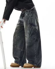 新品】DIESEL カーゴデニム グランジ ダメージ y2k オーバーサイズ 
