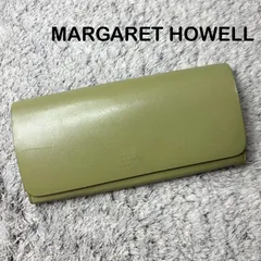 MARGARET HOWELL idea マーガレットハウエルアイデア 長財布 フラップ レザー オリーブのサムネイル